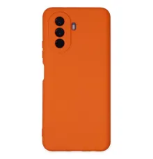 Huawei Nova Y70 Kılıf Nano içi Kadife Silikon - Turuncu