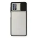 Samsung Galaxy M51 Kılıf Palm Buzlu Kamera Sürgülü Silikon - Siyah
