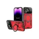 Apple iPhone 16 Pro Max Kılıf Joy Lens Standlı Kapak - Kırmızı