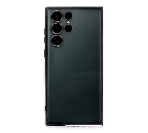 Samsung Galaxy S22 Ultra Kılıf Lensli Silikon - Siyah
