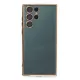 Samsung Galaxy S22 Ultra Kılıf Lensli Silikon - Gold