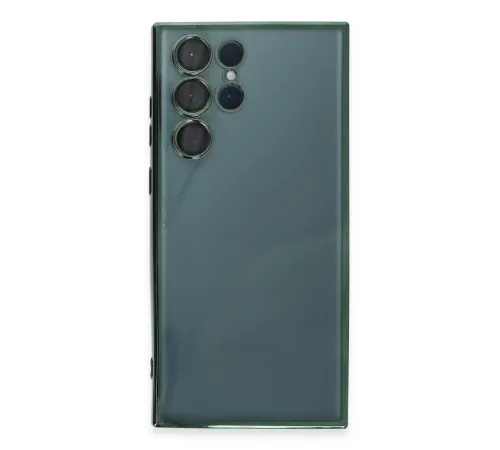 Samsung Galaxy S22 Ultra Kılıf Lensli Silikon - Yeşil