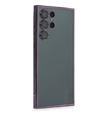 Samsung Galaxy S22 Ultra Kılıf Lensli Silikon - Mor