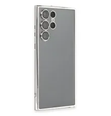 Samsung Galaxy S22 Ultra Kılıf Lensli Silikon - Gümüş