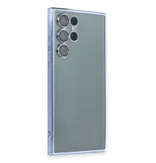Samsung Galaxy S22 Ultra Kılıf Lensli Silikon - Açık Mavi