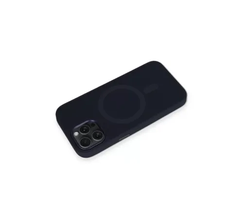 Apple iPhone 15 Pro Max Kılıf Oslo Magsafe Kapak - Lacivert