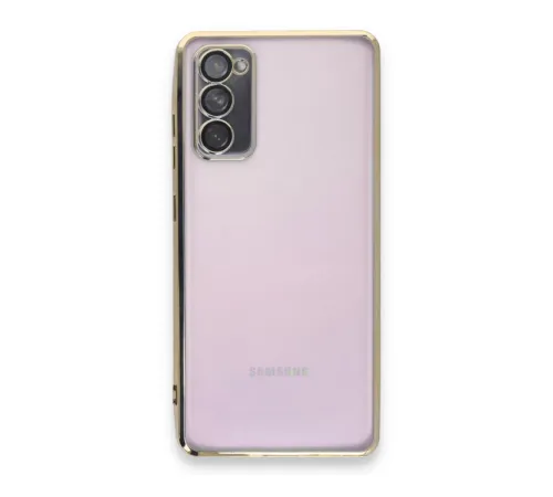Samsung Galaxy S20 FE Kılıf Lensli Silikon - Gold