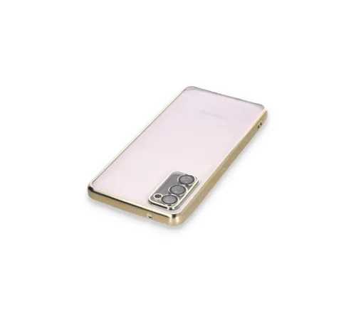Samsung Galaxy S20 FE Kılıf Lensli Silikon - Gold