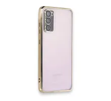 Samsung Galaxy S20 FE Kılıf Lensli Silikon - Gold