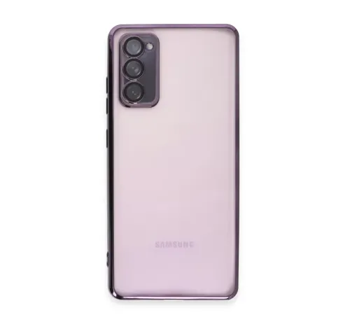 Samsung Galaxy S20 FE Kılıf Lensli Silikon - Mor