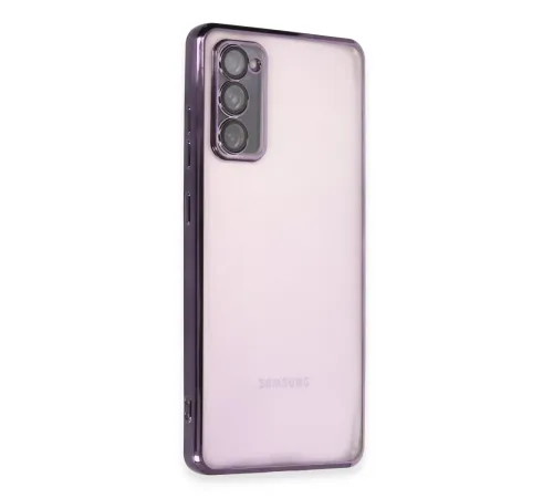 Samsung Galaxy S20 FE Kılıf Lensli Silikon - Mor