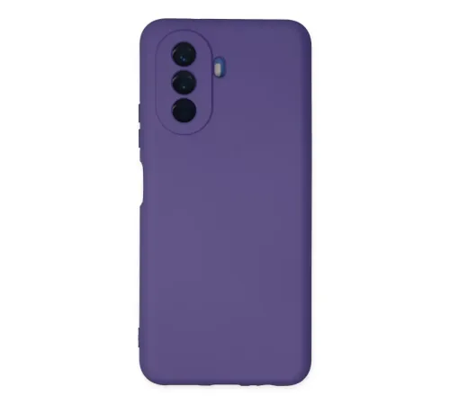 Huawei Nova Y70 Kılıf Nano içi Kadife Silikon - Mor