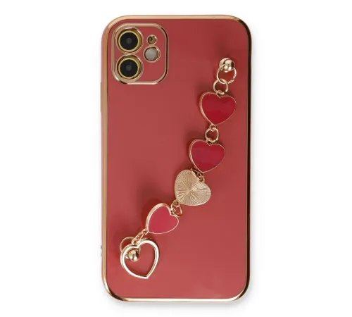 Apple iPhone 12 Kılıf Esila Silikon - Kırmızı
