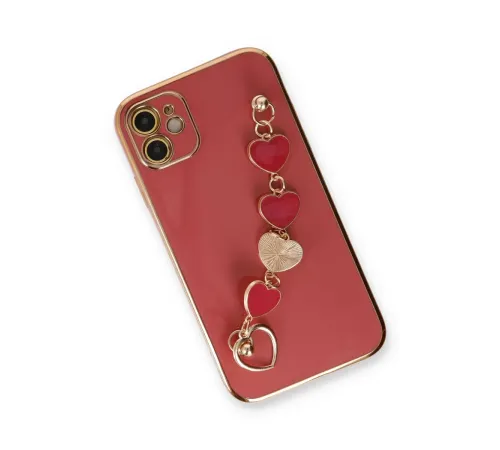 Apple iPhone 12 Kılıf Esila Silikon - Kırmızı
