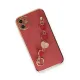 Apple iPhone 12 Kılıf Esila Silikon - Kırmızı