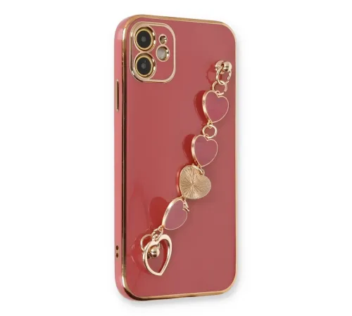 Apple iPhone 12 Kılıf Esila Silikon - Kırmızı