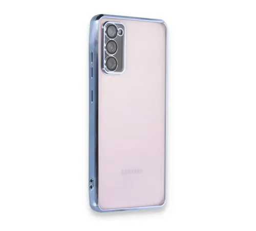 Samsung Galaxy S20 FE Kılıf Lensli Silikon - Açık Mavi