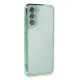 Samsung Galaxy S21 FE Kılıf Lensli Silikon - Yeşil