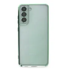 Samsung Galaxy S21 FE Kılıf Lensli Silikon - Yeşil