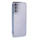 Samsung Galaxy S21 FE Kılıf Lensli Silikon - Açık Mavi