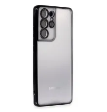 Samsung Galaxy S21 Ultra Kılıf Lensli Silikon - Siyah