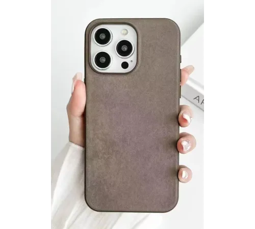 Apple iPhone 15 Pro Kılıf Karen Magsafe Kapak - Kahverengi