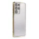 Samsung Galaxy S21 Ultra Kılıf Lensli Silikon - Gold