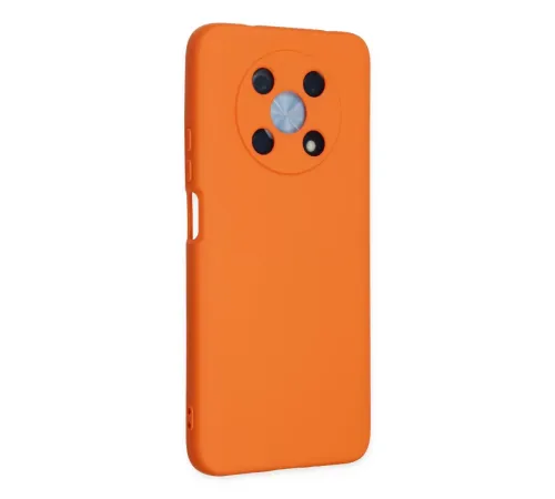 Huawei Nova Y90 Kılıf Nano içi Kadife Silikon - Turuncu