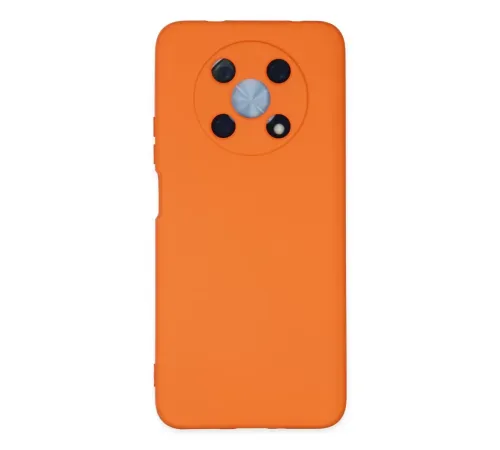 Huawei Nova Y90 Kılıf Nano içi Kadife Silikon - Turuncu