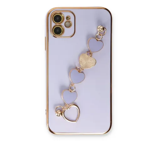 Apple iPhone 12 Kılıf Esila Silikon - Lila