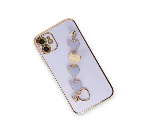 Apple iPhone 12 Kılıf Esila Silikon - Lila