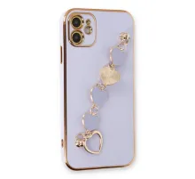 Apple iPhone 12 Kılıf Esila Silikon - Lila