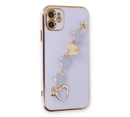 Apple iPhone 12 Kılıf Esila Silikon - Lila
