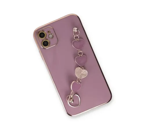 Apple iPhone 12 Kılıf Esila Silikon - Mor