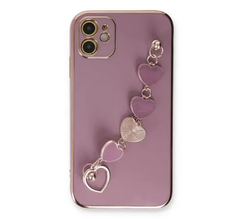 Apple iPhone 12 Kılıf Esila Silikon - Mor