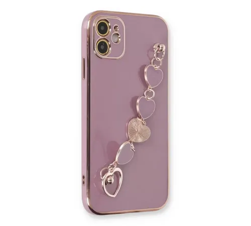 Apple iPhone 12 Kılıf Esila Silikon - Mor