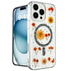 Apple iPhone 16 Pro Max Kılıf Daisy Simli Magsafe Kapak - Siyah