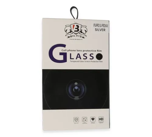 Apple iPhone 14 Pro Max Bilvis Titan Kamera Lens - Gümüş