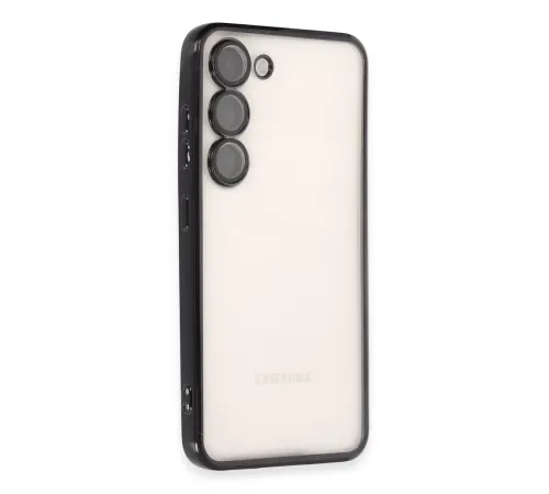 Samsung Galaxy S23 Kılıf Lensli Silikon - Siyah