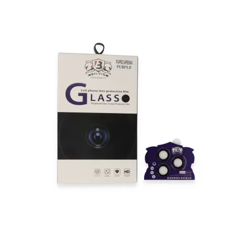Apple iPhone 14 Pro Max Bilvis Titan Kamera Lens - Derin Mor