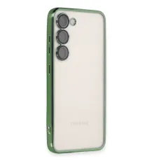 Samsung Galaxy S23 Kılıf Lensli Silikon - Yeşil