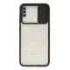 Samsung Galaxy A11 Kılıf Palm Buzlu Kamera Sürgülü Silikon - Siyah