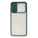 Samsung Galaxy A11 Kılıf Palm Buzlu Kamera Sürgülü Silikon - Yeşil