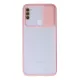 Samsung Galaxy A11 Kılıf Palm Buzlu Kamera Sürgülü Silikon - Pembe