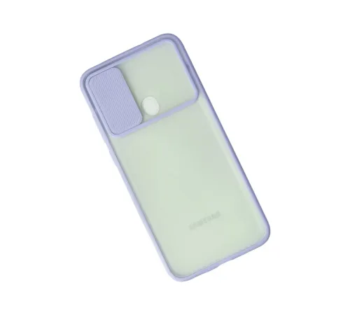 Samsung Galaxy A11 Kılıf Palm Buzlu Kamera Sürgülü Silikon - Lila