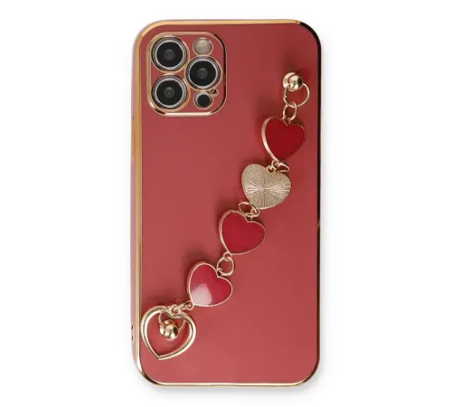 Apple iPhone 12 Pro Max Kılıf Esila Silikon - Kırmızı
