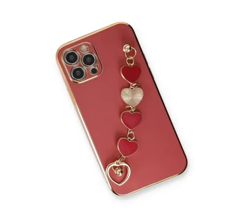 Apple iPhone 12 Pro Max Kılıf Esila Silikon - Kırmızı