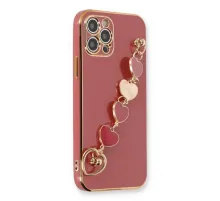 Apple iPhone 12 Pro Max Kılıf Esila Silikon - Kırmızı