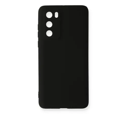 Huawei P40 Kılıf First Silikon - Siyah