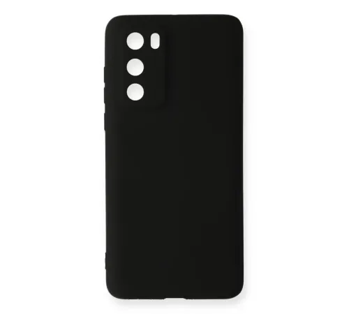 Huawei P40 Kılıf First Silikon - Siyah